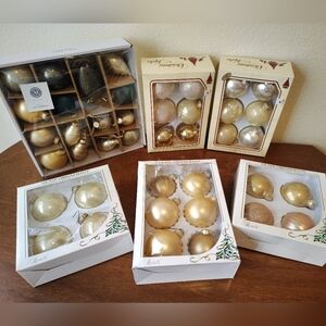 Mixed Bundle Of Mostly All Gold Ornaments